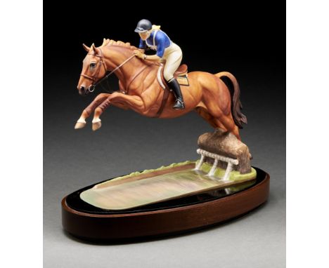 A Royal Worcester equestrian model of HRH The Princess Anne on "Doublet" designed by Doris Lindner, introduced 1972,&nbsp;30c