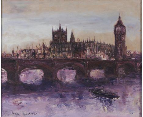 British School, 1968 - The Palace of&nbsp; Westminster, indistinctly signed, Reg K... Ger, indistinctly signed again, dated '