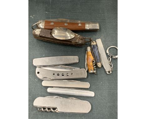 A COLLECTION OF VINTAGE PEN KNIVES - 10 IN TOTAL 