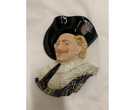 A POTTERY BUST OF A GENTLEMAN, SCRATCHED MARK TO REVERSE 'GOLDSCHEIDER' 