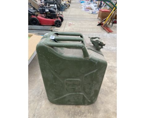 A VINTAGE METAL JERRY CAN 