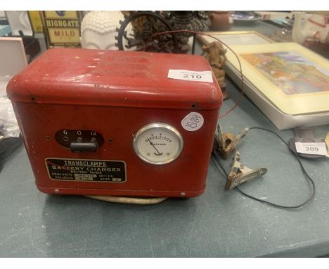 A VINTAGE TRANSCLAMPS BATTERY CHARGER 