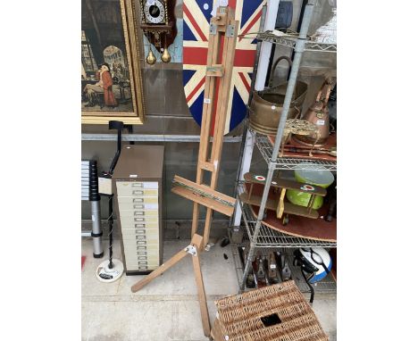 A WINSOR AND NEWTON LTD WOODEN ARTISTS EASEL 