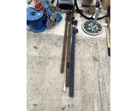 FOUR LARGE SASH CLAMPS