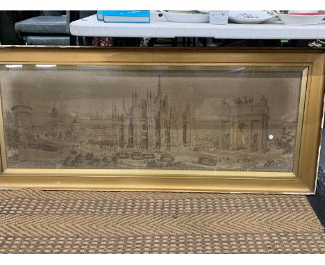 AN EXTRA LARGE TAPESTRY OF "C MILANO" 