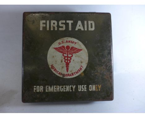 A WORLD WAR II U.S. ARMY MEDICAL DEPARTMENT FIRST AID TIN 