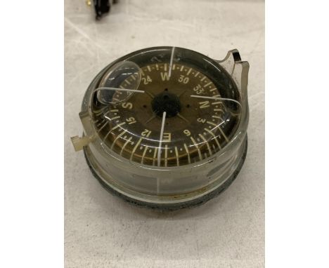 A 1960'S CAR COMPASS 