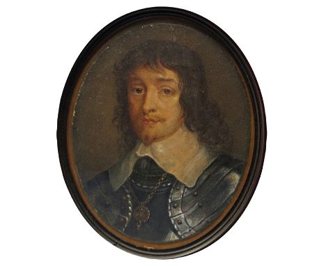 George Perfect Harding (1779-1843) Portrait miniature of James Duke of Hamilton; Oliver Cromwell Both inscribed verso Both ov
