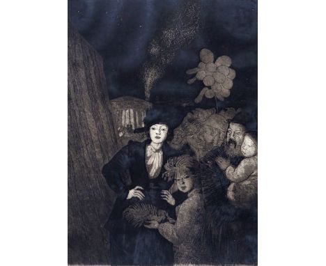 ‡ Dame Laura Knight R.A., R.W.S. (1877-1970) A fair Signed Aquatint, artist’s proof published 1923, 3rd state 27.5 x 19.5cm; 