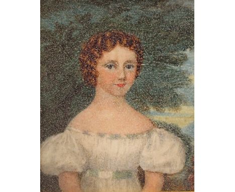 λ Maggie Scott (c. 1829) Portrait miniature of Mary Margaret Hamilton later Mrs George Middleton In a rectangular frame 65 x 
