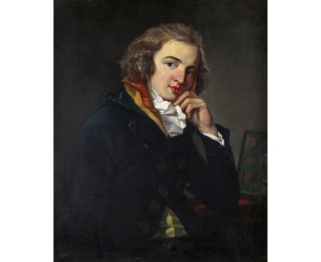 English School 19th Century Portrait of a gentleman, thought to be William Beckford of Fonthill Abbey (1760-1844) Oil on canv