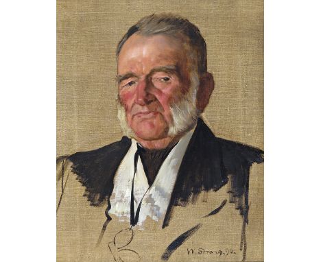 William Strang R.A. (1859-1921) Portrait of Charles Patullo Forgan, part owner and Captain of the opium clipper Water Witch (