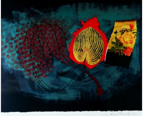 CERI RICHARDS limited edition (55/70) colour print - entitled 'Origin of a Rose', signed and dated '69, 55 x 66cms