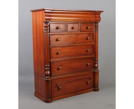 A miniature Scotch chest. 55.5cm x 44cm x 19cm.  