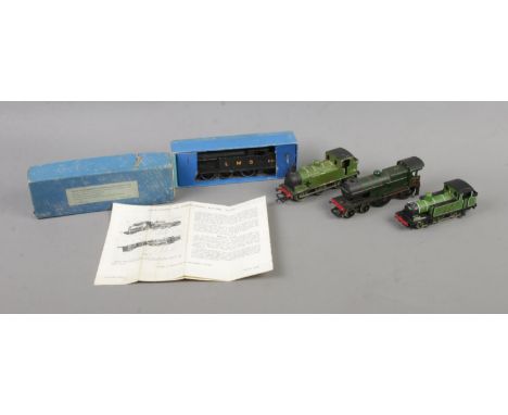 Four model railway locomotives to include boxed Hornby Dublo LMS 6917, Tri-Ang 31757, Hornby LNER 8477 and Mainline LNER 581.