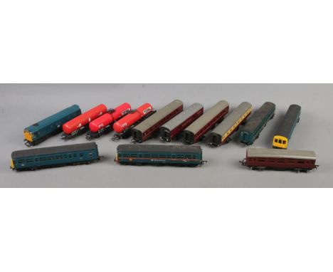 A collection of model railway rolling stock to include Lima, Tri-Ang, Hornby, etc.  