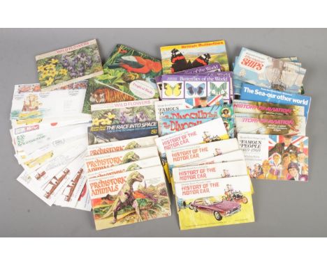 A collection of complete Brooke Bond  Tea picture card albums. Including Wild Flowers, The Saga of Ships, Butterflies of the 