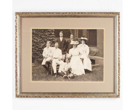 Original silver-gelatin print of Theodore Roosevelt and his family, taken in 1907 by the renowned Pach Brothers studio of New