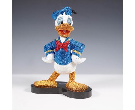 Swarovski crystal limited edition figurine of Donald Duck. Released in 2015 as part of Swarovski's Disney collaboration, this