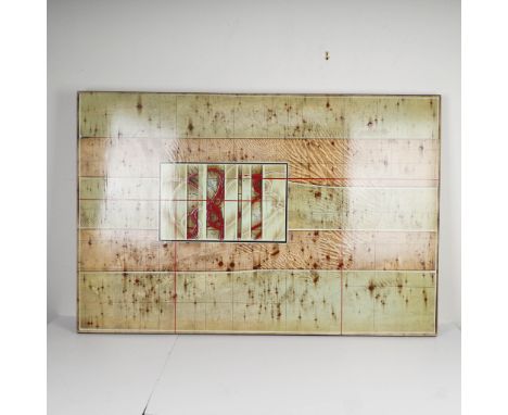 Large-scale mixed media abstract artwork titled Magnesite by Michael C. Kessler. Known for his unique fusion of organic forms