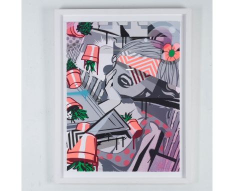 This signed and numbered limited edition print, Tidy HF (2017), by renowned contemporary artist POSE (Jordan Nickel), exempli
