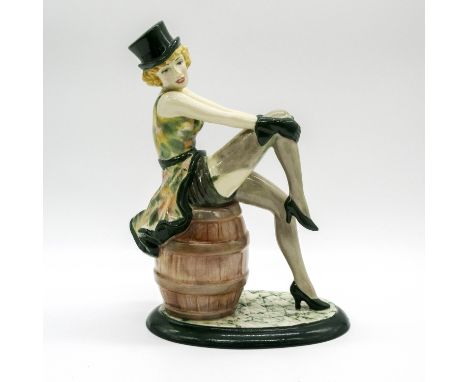 Limited edition figure of early 20th century actress and singer. Green, gray, yellow, and pink color variations. Kevin Franci