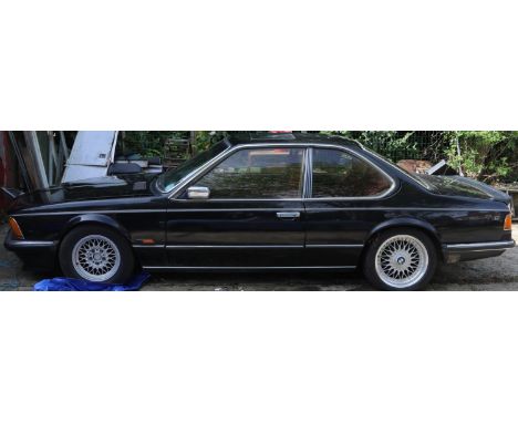 1984 BMW 628 CSI Coupe, finished in black with red leather upholstery Registration B979 SFA, Vin No WBAEA720X08155095, Engine