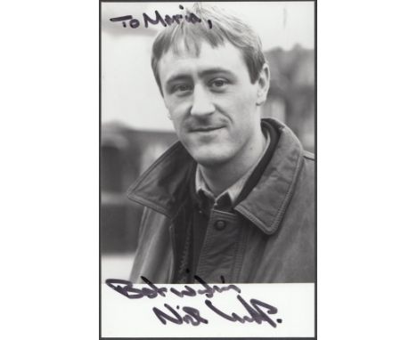 Range of signed photos incl. Maggie Smith (in Harry Potter), Keith Harris, Nicholas Lyndhurst, etc., also several signed lett