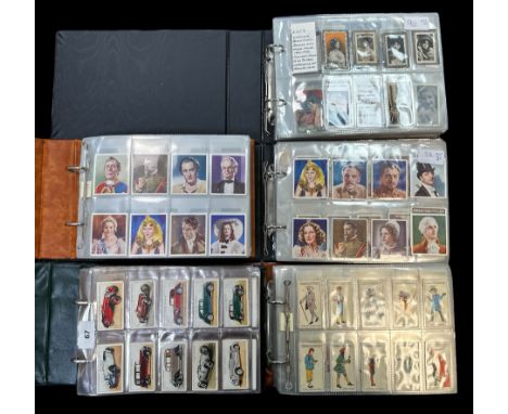 Collection of cigarette cards, sleeved in 5 albums, in variable condition, complete and part sets with Anstie Racing Series (