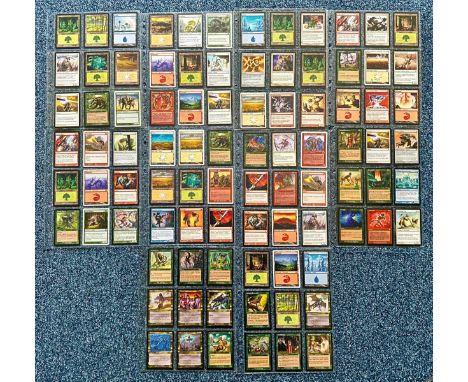 Magic The Gathering cards (93), in plastic sleeves, in excellent condition.