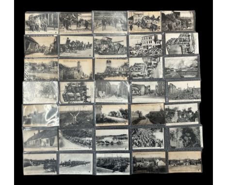 Interesting set of French Postcards showing Cossacks, Russian Cavalry, Canadian Troops, Russian Artillery, German Prisoners o