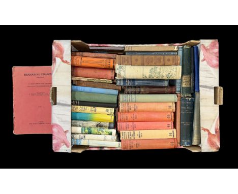 Eclectic selection of old books to include; ‘The Flowers and Gardens of Japan’ Painted by Ella Du Cane described by Florence 
