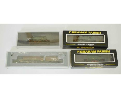 Graham Farish - Four 'N' gauge railway trainset locomotives comprising; 371003 'Class 08 Diesel Shunter 13365 BR Green', 3719