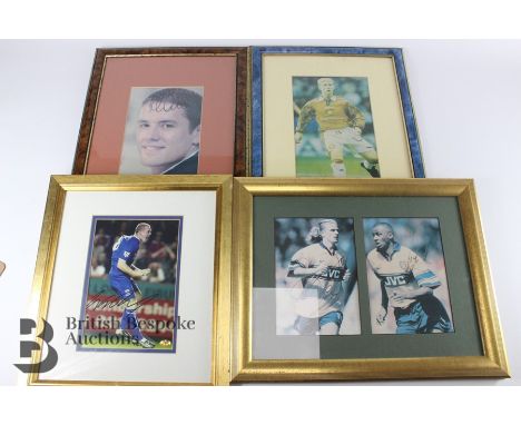 Football memorabilia. This lot includes Andy Goram's keepers gloves worn for Scotland &amp; Glasgow Rangers; a signed photogr