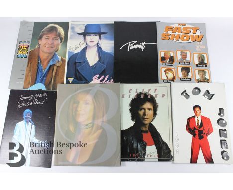 Music Memorabilia. This lot includes several performance and souvenir programs for the following artists: Barbara Streisand 1