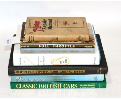 Motor Interest: Seven Volumes Gordon Gardner & Alistair Morris Automobilia; William Boddy History of Brooklands Motor Course 