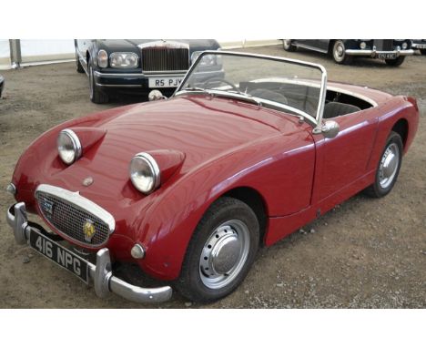 1960 Austin Healey MK1, Frogeye Sprite Registration Number: 416 NPG Date Of First Registration: 02/03/1960 Vin Number: AN5/32