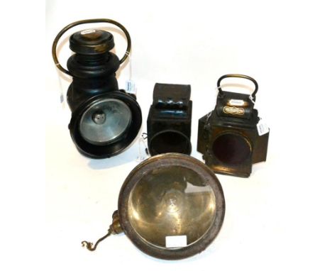 A Large Vintage Lamp, clear glass, P & H Powell * Hanmer Ltd manufacturers Birmingham no 520 (company founded 1885; patent fo