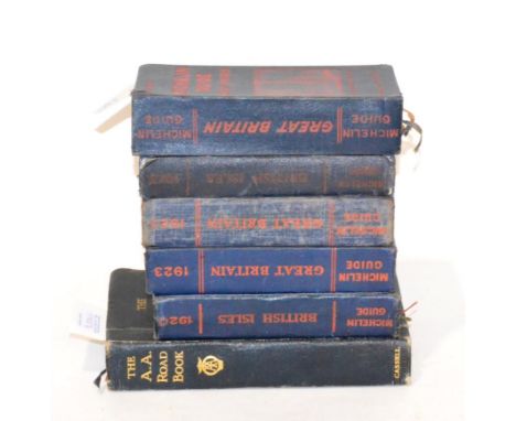 A 1920s Subscription Copy of 'The AA Road Book England and Wales' by Cassell; 'The Michelin Guide to Great Britain 1923', 'Th