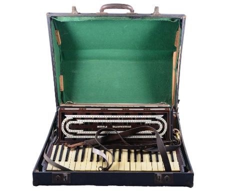 Scandalli piano accordion, model Vibrante Four, 56cm wide, cased.