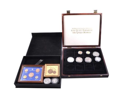 A collection of British and Commonwealth commemorative coins, to include 2017 Sapphire Jubilee 50p coin; 2022 King Charles II