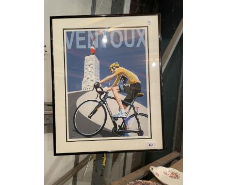 A MONT VENTOUX - TOUR DE FRANCE LIMITED EDITION CYCLING POSTER PRINT 