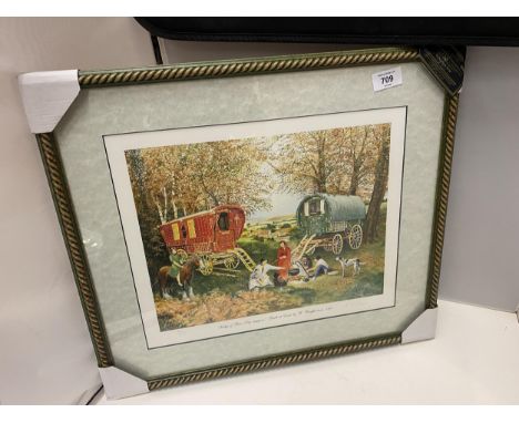 A FRAMED LIMITED EDITION PRINT 46/600 