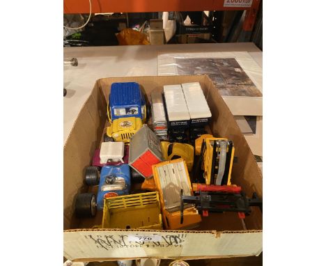 ELEVEN UNBOXED DIECAST VEHICLES - SEVEN TONKA AND FOUR CORGI 