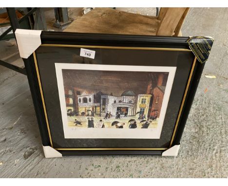 A FRAMED LIMITED EDITION SIGNED FRANCES LENNON PRINT ENTITLED THE PICTUREDROME 27/850 