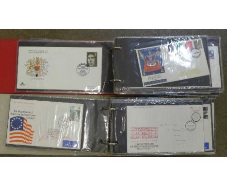 British First Day Stamp Covers 1967 to 1979, 118 covers in two binders 