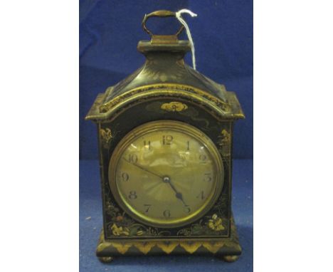 18th Century style chinoiserie decorated bracket clock, now having quartz movement. 20cm high.(B.P. 24% incl. VAT)   CONDITIO