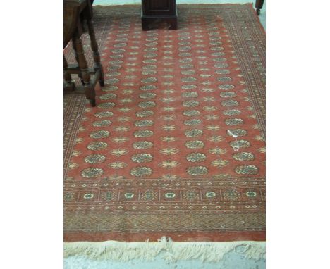 Pakistan Bokara wool carpet.  20th Century.(B.P. 24% incl. VAT)   CONDITION REPORT:  270 x 180 cm