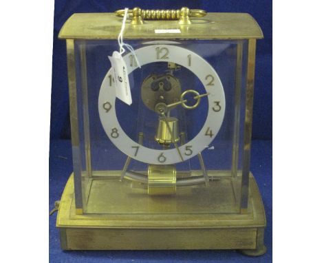 Kundo gilt metal 'electronic' mantel clock in Art Deco style.  22cm high.(B.P. 24% incl. VAT)