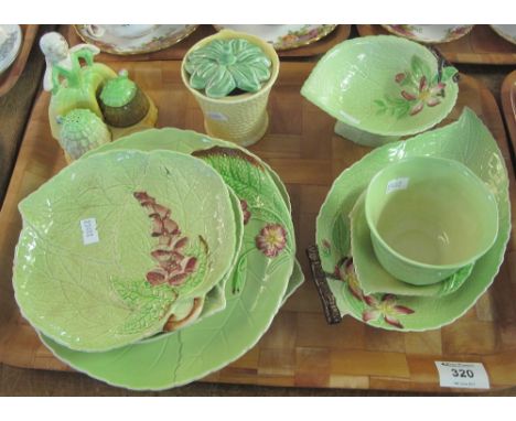 Tray of Carltonware leaf and other design items to include: dishes; condiment set; lidded preserve pot etc.(B.P. 24% incl. VA